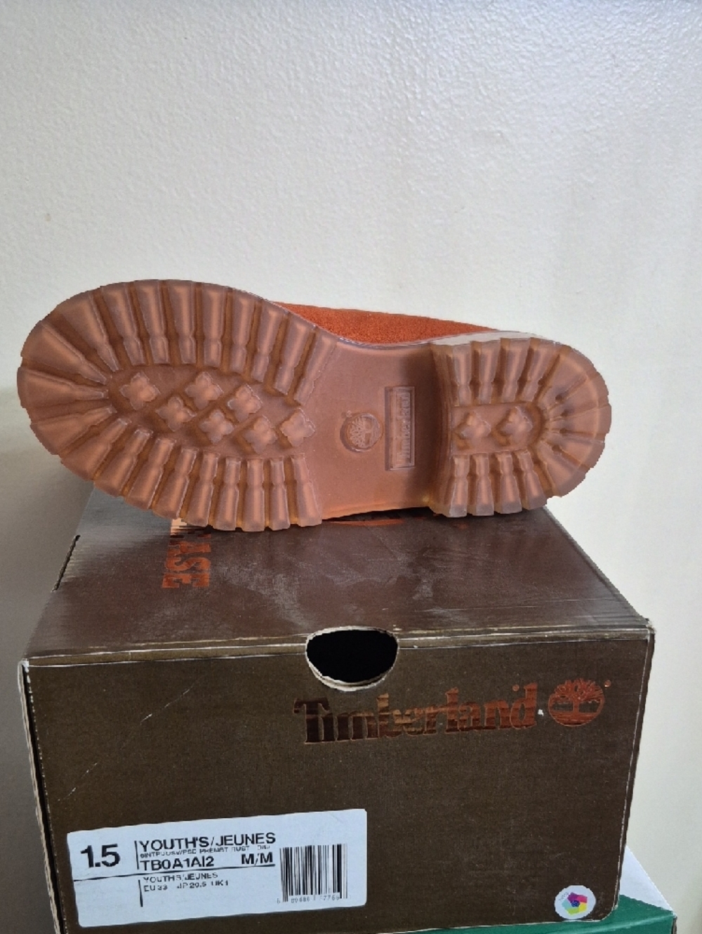 Timberland Rust Suede Lace-Up Kids' Boot - Picture 3 of 3